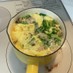 ふわふわ卵と水菜のスープ