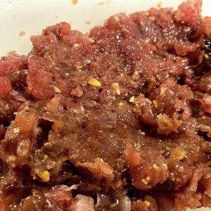 簡単おつまみ 鰹のたたきのなめろう レシピ 作り方 By Hirokoh クックパッド 簡単おいしいみんなのレシピが364万品