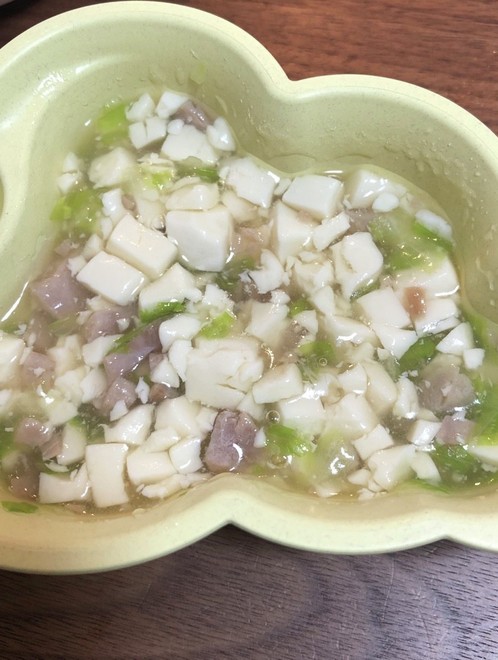 豆腐のレタスあんかけ 離乳食 中期 レシピ 作り方 By 管理栄養士 みけ クックパッド 簡単おいしいみんなのレシピが376万品