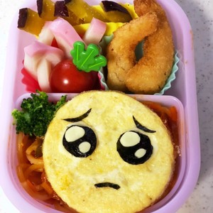 薄焼きたまごで ぴえん キャラ弁 レシピ 作り方 By にｬん吉 クックパッド 簡単おいしいみんなのレシピが364万品