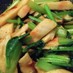 小松菜と生姜天炒め。