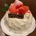 誕生日・クリスマスに☆簡単ドームケーキ。