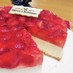 レアチーズと苺のクリスマスケーキ2020