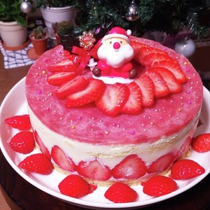 クリスマス ホワイトチョコのムースケーキ レシピ 作り方 By Fumiet クックパッド 簡単おいしいみんなのレシピが364万品