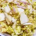 白菜とリンゴのハムサラダ♪生姜醤油風味