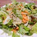 バルサミコドレッシングで食べるサラダ