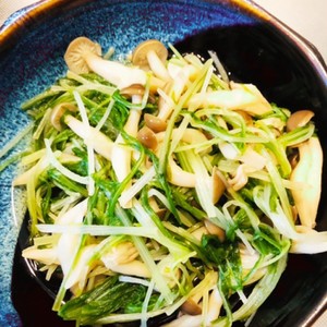 水菜としめじのさっぱりだし和え レシピ 作り方 By のりまきたまご クックパッド 簡単おいしいみんなのレシピが366万品
