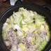 豚肉と白菜のにんにく塩バター鍋