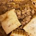 焼き豆腐と豚ひき肉の甘辛とろみ煮