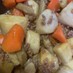 里芋＆合挽肉と牛蒡・蒟蒻の味噌煮