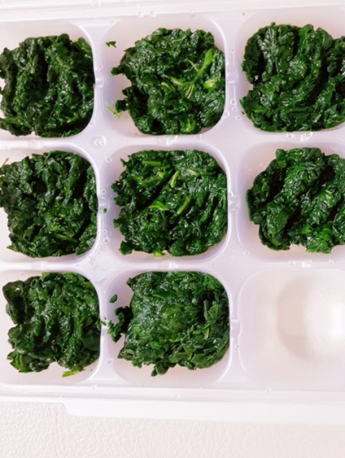 離乳食中期 ほうれん草の冷凍保存 レシピ 作り方 By ゆりぴ クックパッド 簡単おいしいみんなのレシピが376万品