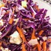大豆・チーズと紫キャベツ・人参のサラダ