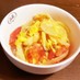 ピーマン新玉トマトのふわふわ卵炒め