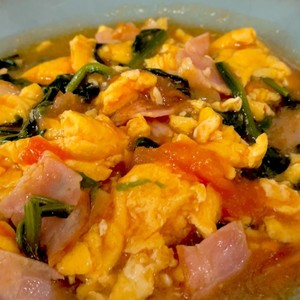 トマトとほうれん草の中華風たまご炒め レシピ 作り方 By リン スミレ クックパッド 簡単おいしいみんなのレシピが370万品