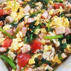 トマトとほうれん草の中華風たまご炒め レシピ 作り方 By リン スミレ クックパッド 簡単おいしいみんなのレシピが370万品