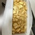 バナナとりんごの豆腐入りケーキ風
