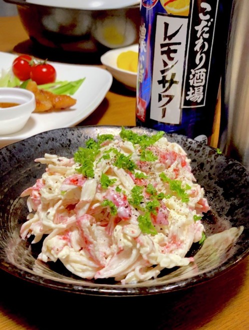 セブンイレブン おつまみカニカマサラダ レシピ 作り方 By クマぴん クックパッド 簡単おいしいみんなのレシピが375万品