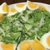 卵が美味しいきゅうりと玉ねぎのサラダ