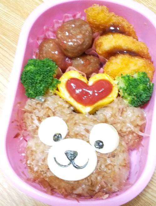 キャラ弁 ふわふわダッフィー簡単ver レシピ 作り方 By Momo クックパッド 簡単おいしいみんなのレシピが375万品
