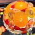 フルーツドームレアチーズのズコットケーキ