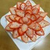 イチゴのお花レアチーズムースケーキ