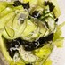 簡単 きゅうりとレタスのチョレギ風サラダ