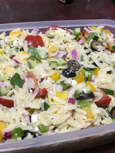 オレンジオルゾサラダのレシピ