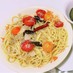 トマトとしらすのペペロンチーノパスタ
