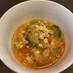 ゴーヤとトマトの韓国風スープ