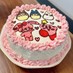 デコ☆ピンク生クリームショートケーキ