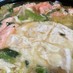 白菜と鮭のチーズミルフィーユ鍋