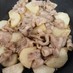 豚バラと長芋のガリバタポン酢炒め