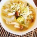 簡単あと1品　生姜と白菜とキノコのスープ