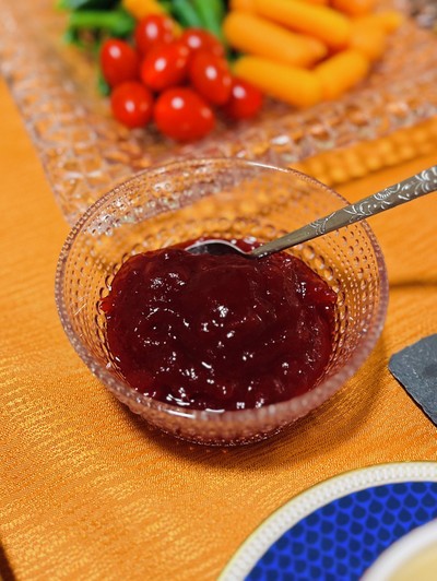 クランベリーの詰め物のレシピ