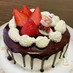 ドリップケーキに♡ココアグラサージュ♡