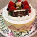 クリスマス☆ホワイトチョコのムースケーキ