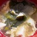 青梗菜と豆腐のかき玉スープ