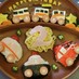 【誕生日・幼児食プレート】電車＆働く車♪