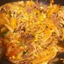 豆モヤシと豚肉のピリ辛炒め 韓国家庭料理