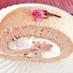 ふんわり春の香り☆桜のロールケーキ