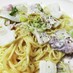 白菜と豚バラ肉で✤味噌クリームパスタ