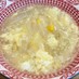 コーンと玉ねぎのふわふわ卵中華スープ
