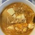 豆腐とキムチの極ウマ鍋★5分★ふわとろ卵
