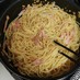 納豆とカリカリベーコンのスパゲティパスタ