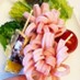 お弁当♬　可愛いハムのお花♪