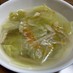 キャベツとエノキ茸で満腹中華スープ