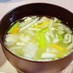 キャベツとコーンの中華風とろみスープ