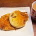 朝食★ベーコンとチーズのパンケーキ☆HM