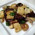 中華風豆腐とキクラゲの炒め物