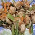 【楽めし】鶏胸肉と小松菜の醤油マヨ炒め